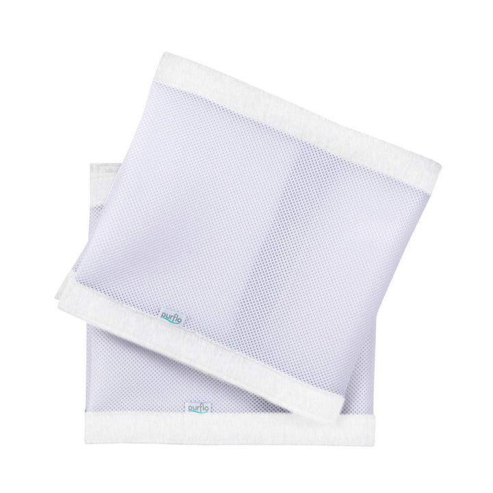 Purflo Nestchen | Babybettumrandung | Kinderbettumrandung | Atmungsaktive Nestchen | Weiches Weiss