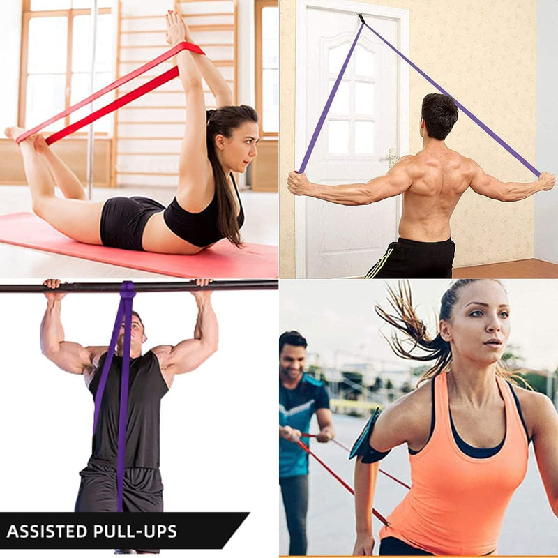 Fitnessbänd Gymnastikband für Krafttraining Fitnessbänder Set Widerstandsbänder Trainingsbänder mit