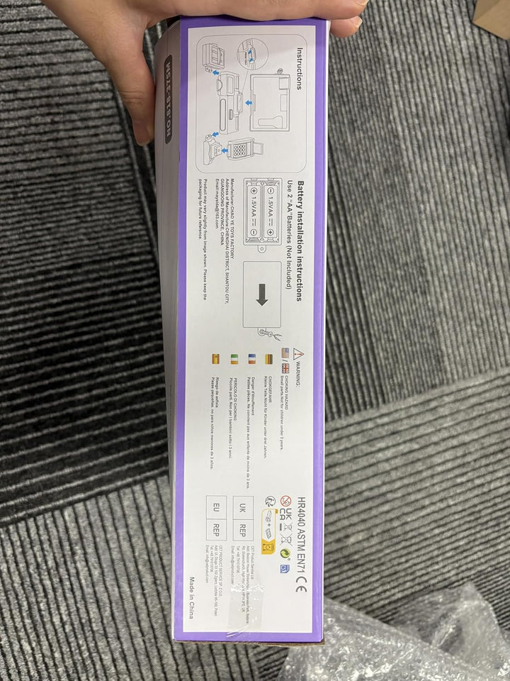 Kinderkasse Registrierkasse Spielzeug Lernspielzeug Set mit Scanner & Musik Funktion (Rosa Lila) Lil