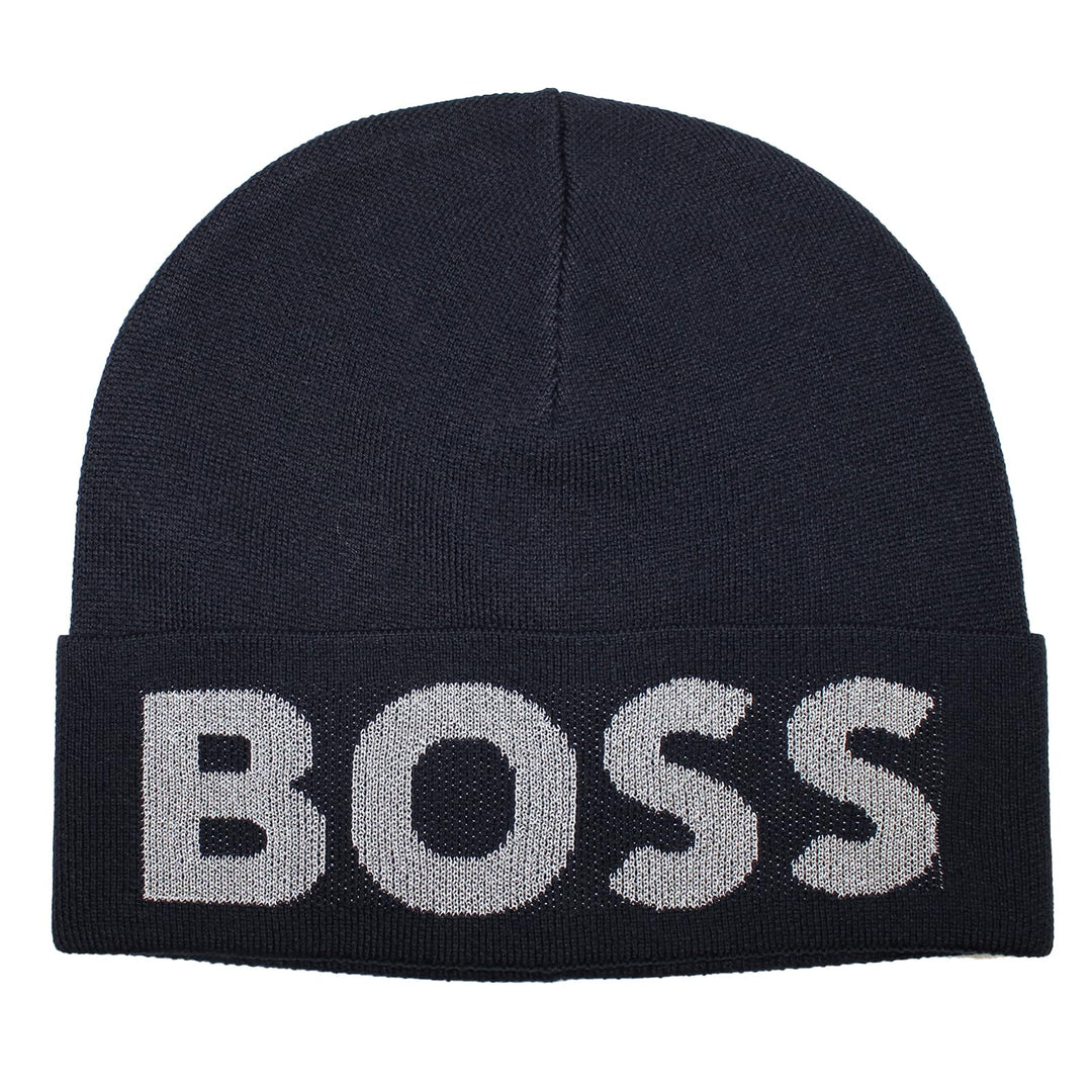 BOSS Herren Kallivan_Hat Beanie, Dark Blue404, One Size