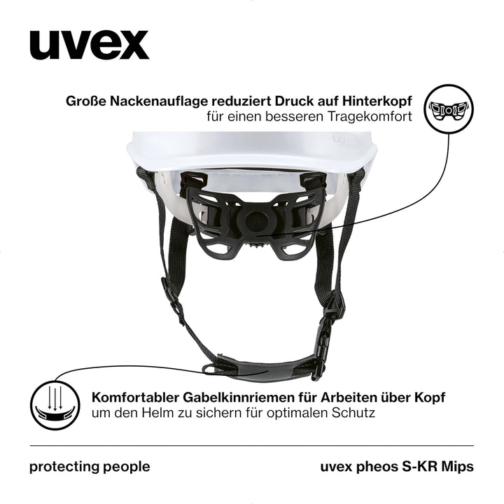 uvex pheos S-KR MIPS Schutzhelm - Industrieschutzhelm - MIPS-Technologie, stufenlose Weitenregulieru