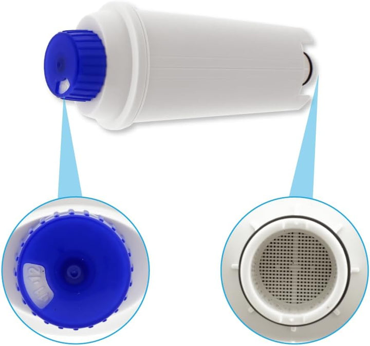 AllSpares Wasserfilter (4 St.) geeignet für Delonghi DLSC002, 5513292811, SER3017, ECAM, ETAM, BCO,