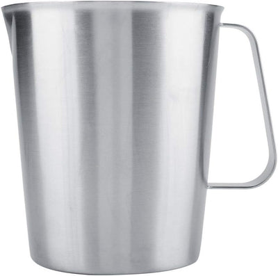 Srliya Staless Grand Pichet 3l Inox 19×17×16 2000ml Grosser Edelstahl-Messbecher Becher Milchaufschä