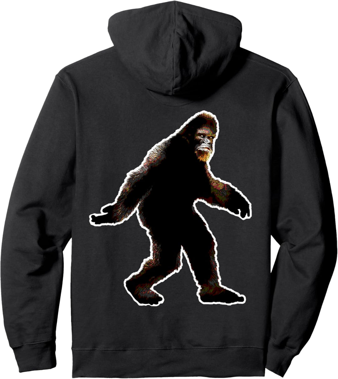 Walking Bigfoot Sasquatch Yeti Cryptozoology Cryptid Ape Man Pullover Hoodie