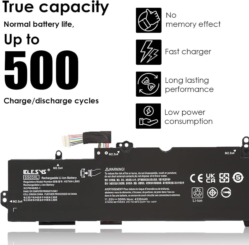 BLESYS 933321-855 Akku für HP EliteBook 820 G5, EliteBook 830 G5, EliteBook 830 G6, EliteBook 840 G5