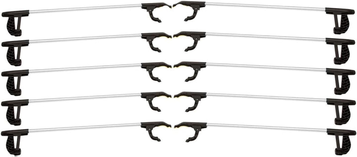 ANGEL 10er Set Greifzange 76 cm – Aluminium Müllgreifer mit Magnetspitze, Ergonomischer Handgriff, M