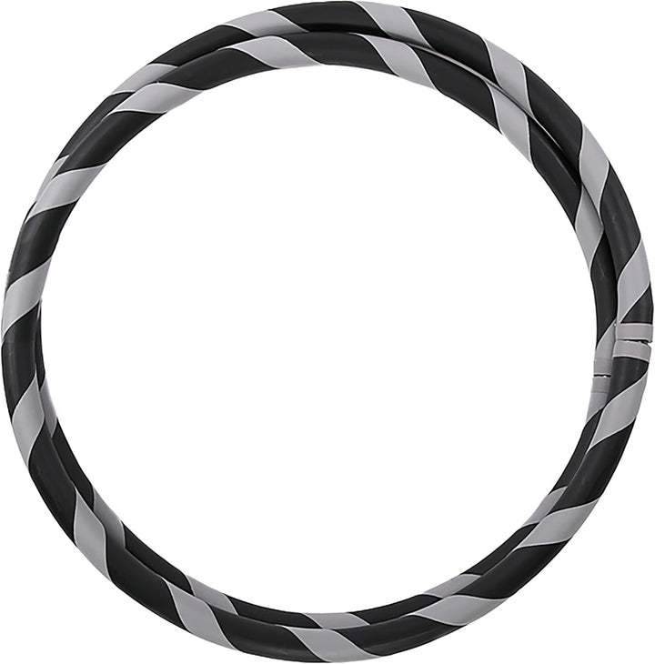 Faltbarer Anfänger Hula Hoop Reifen, Ø90/95/100/105cm Ø105cm Grau, Ø105cm Grau