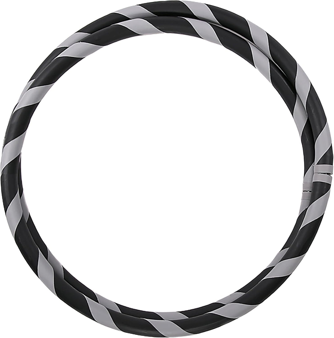 Faltbarer Anfänger Hula Hoop Reifen, Ø90/95/100/105cm Ø100cm Grau, Ø100cm Grau