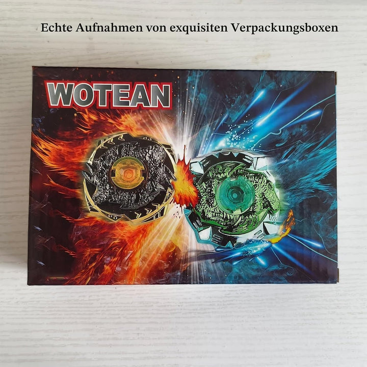 Gyroscope Turbo Set, 3D Arena Metall Fusion KampfKreisel, Mit Battling Top Launcher, Geschenk-Sets(1