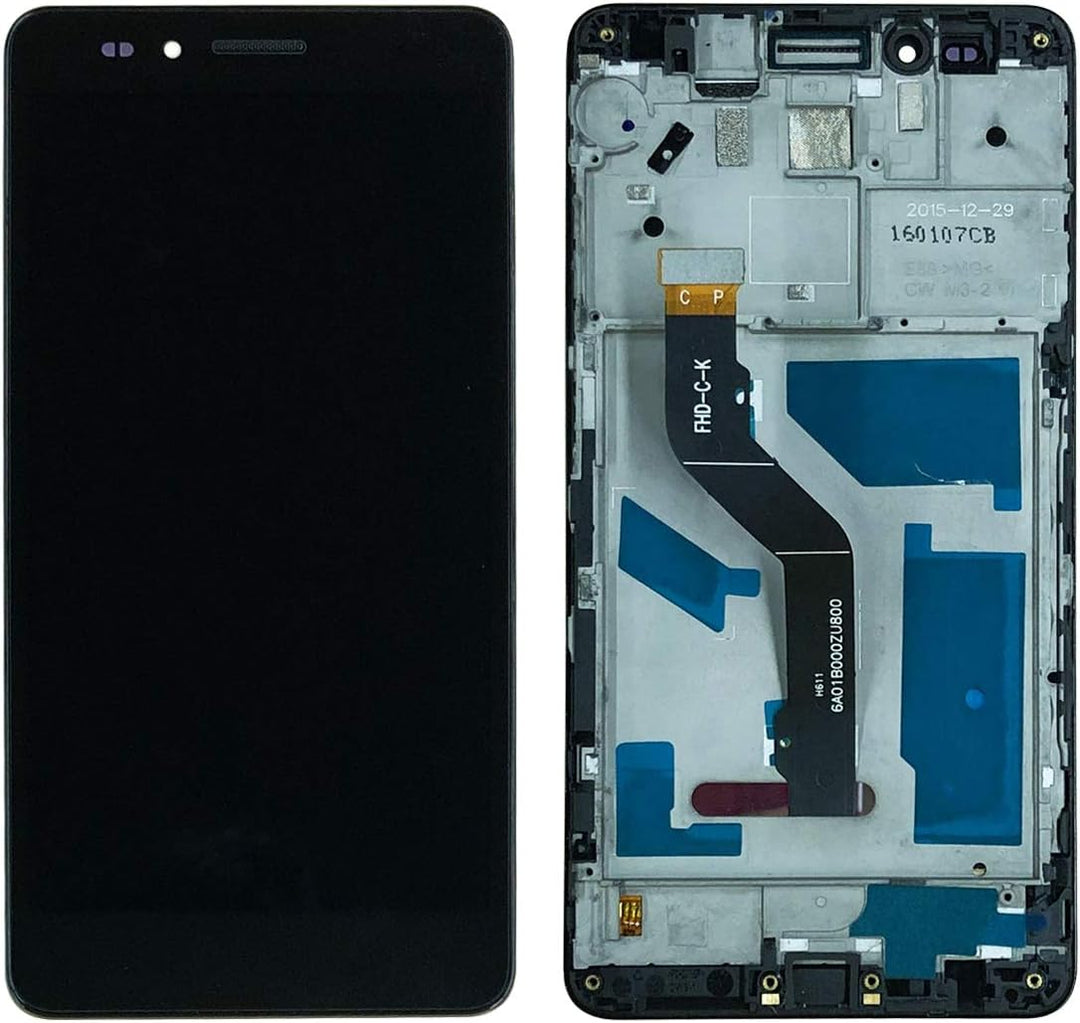 swark LCD Display Kompatibel mit Honor 5X (Schwarz mit Rahmen) Touchscreen + Tools