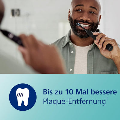 Philips Sonicare DiamondClean 9000 elektrische Zahnbürste, Doppelpack, Schallzahnbürste mit App, Dru
