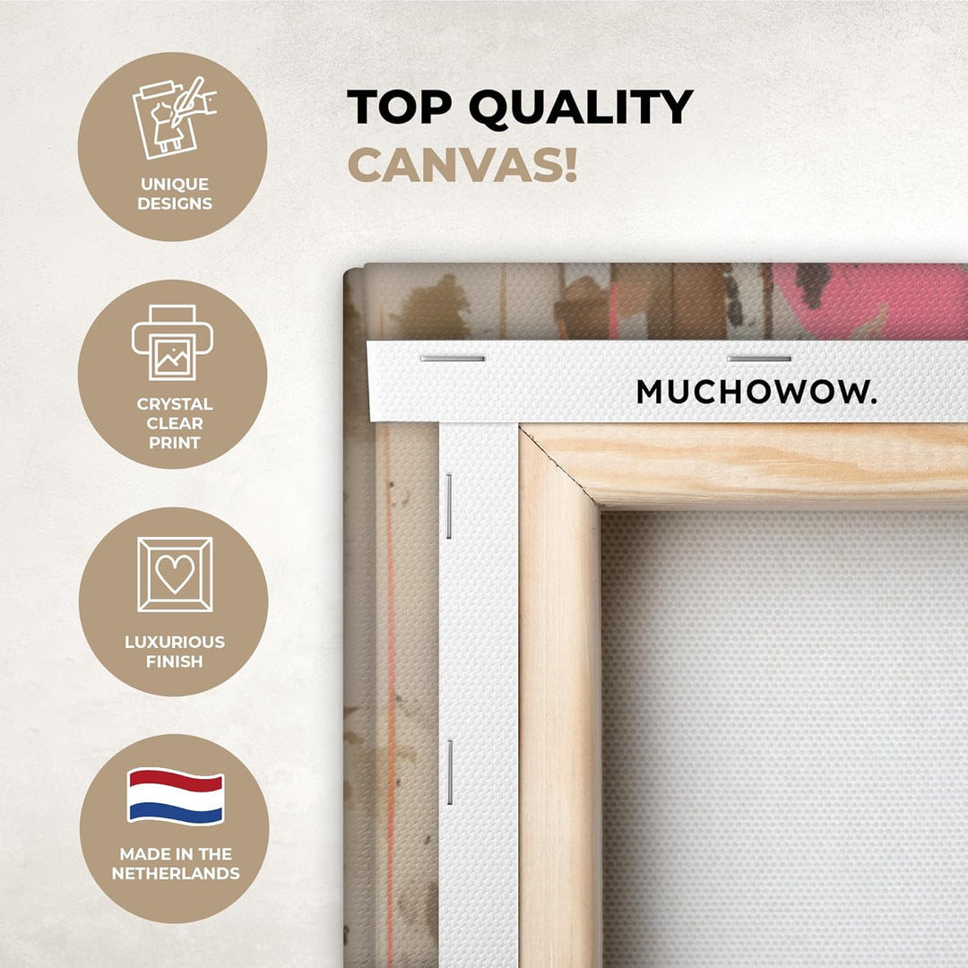 MuchoWow© Leinwandbild Gross 120x80 cm XXL Dekoration Wohnzimmer Bilder Pictures Wall Decoration Liv