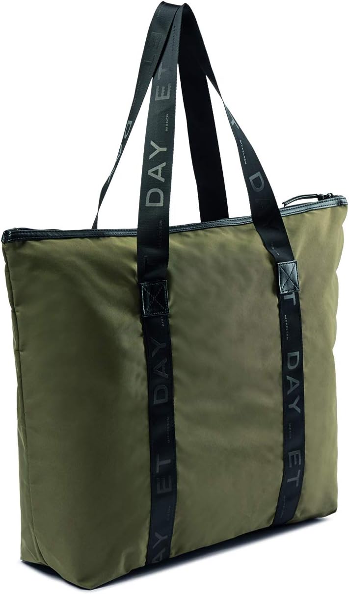 DAY ET | Gweneth RE-T Bag | Schultertasche Shopper | Militär Oliv | Dänisches Design | 100% Recycled