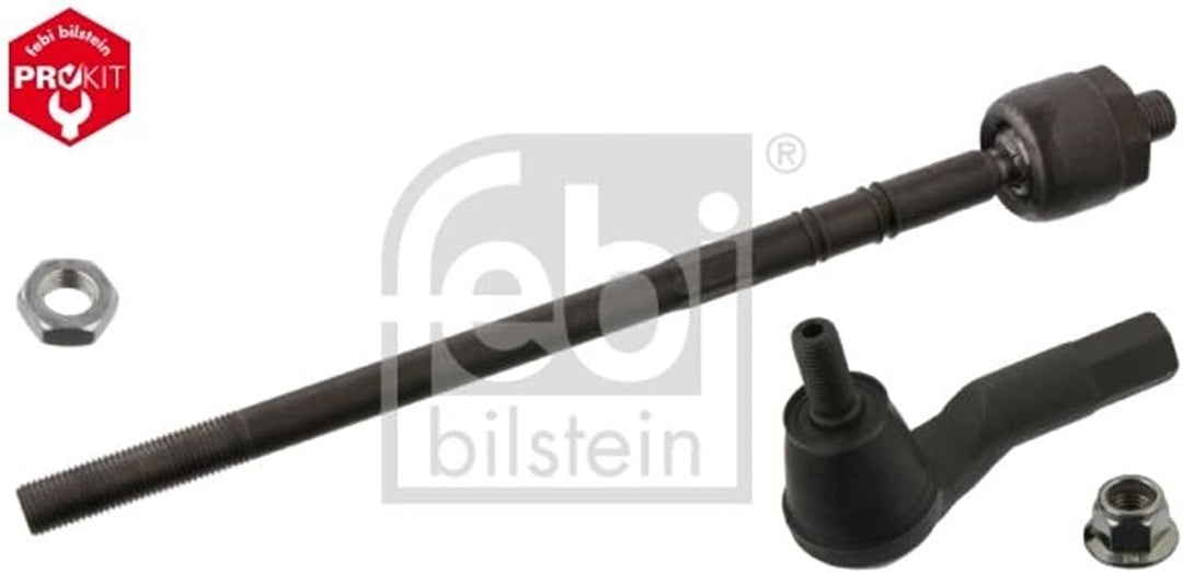 febi bilstein 44241 Spurstange mit Sicherungsmutter , 1 Stück Vorderachse links, Vorderachse links
