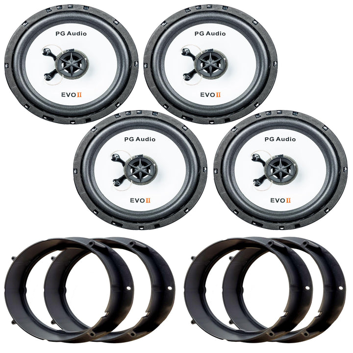 PG Audio Lautsprecher Einbauset passend für VW Touran Tür vorne und hinten