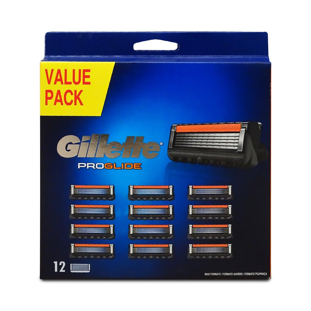 Gillette Fusion 5 ProGlide Rasierklingen, 12 Ersatzteile (5 Klingen), hohe Sensibilität mit Flexball