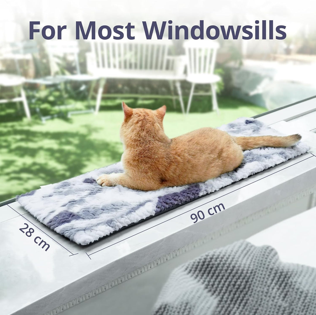 Fensterliege für Katzen Selbstwärmende katzenbett Fensterbank rutschfest, Selbstheizende katzendecke