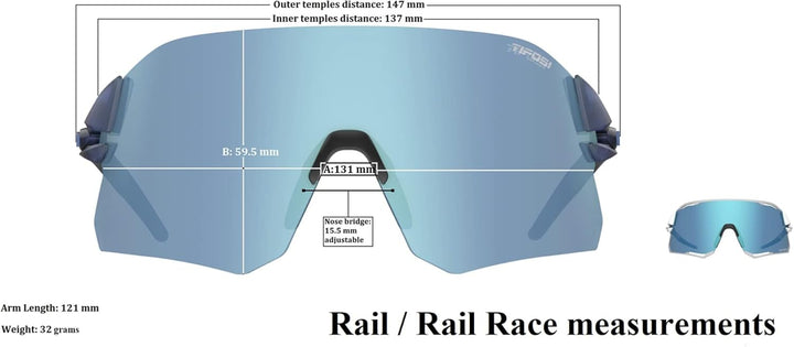 Tifosi Unisex Rail Race Sonnenbrille, Kristallviolett (Hellviolett/Transparent)