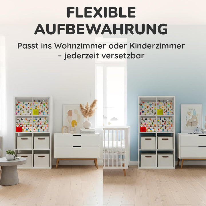 Heldenzimmer Toniebox Regal Magnetisch - Einsatz für IKEA Kallax &amp; 50+ Figuren I Für Toni Box 1 &amp; 2