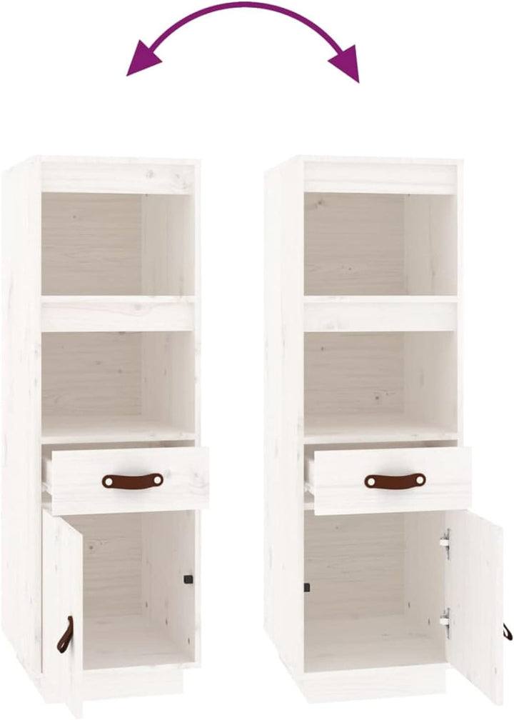 Tidyard Highboard Aufbewahrungsmöbel Sideboard Kommode Vitrine Schrank Hochschrank Beistellschrank B