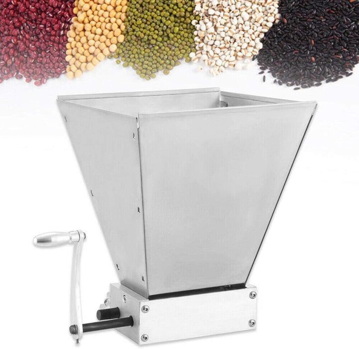 Elektrische Getreidemühle Gerstenmühle Mehlmühle Mälzmühle 4L Getreidebrecher - Edelstahl Malzschrot