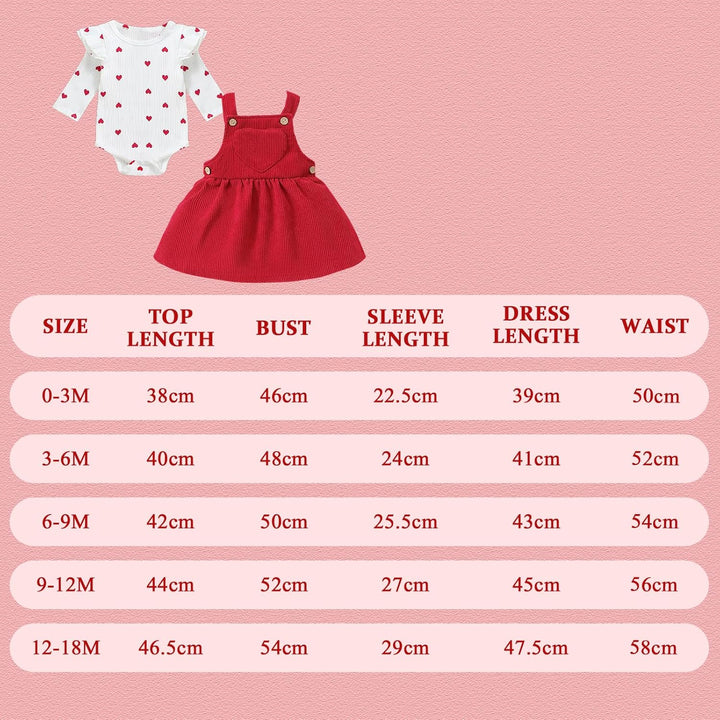 Baby Kleidung Mädchen Baby Valentinstag Outfit Neugeborene Kleidung Babys Strampler Strapse Rock Bek