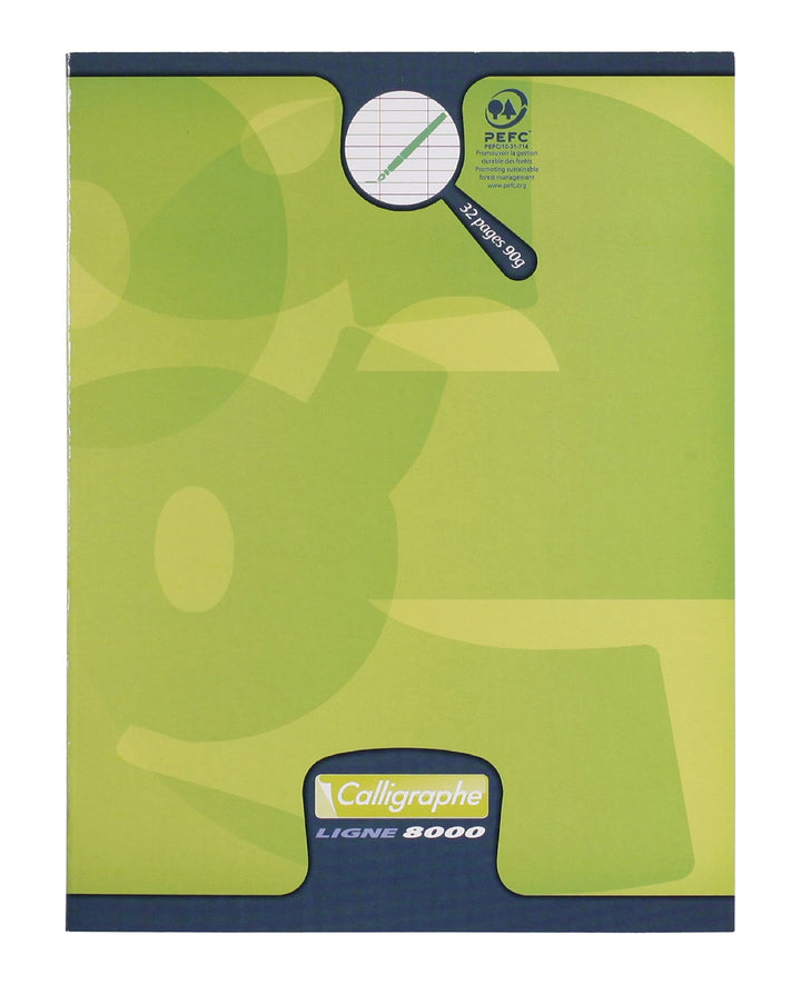 Clairefontaine 109703C - Packung mit 20 Heften Calligraphe 16 Blatt, 17x22cm, 90g, französische Line