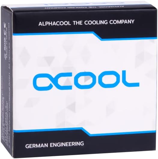 Alphacool 17615 Eiszapfen L-Verbinder drehbar G1/4 AG auf G1/4 IG - 4pcs Set Deep Black Anschluss
