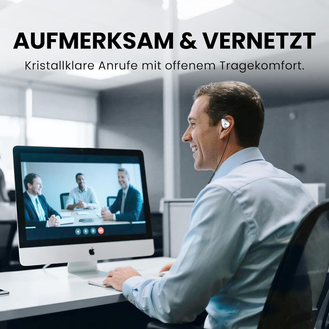 Avantree Resolve (Klein & Gross) – 2er-Pack Kabelgebundene Open-Ear-Kopfhörer Mit Mikrofon, Bequemer