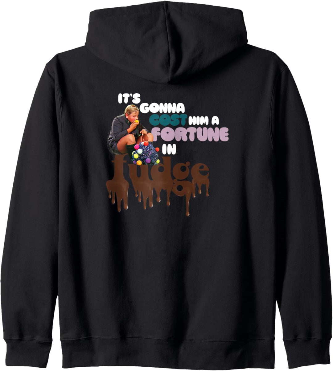 Willy Wonka and the Chocolate Factory Fudge Logo Kapuzenjacke
