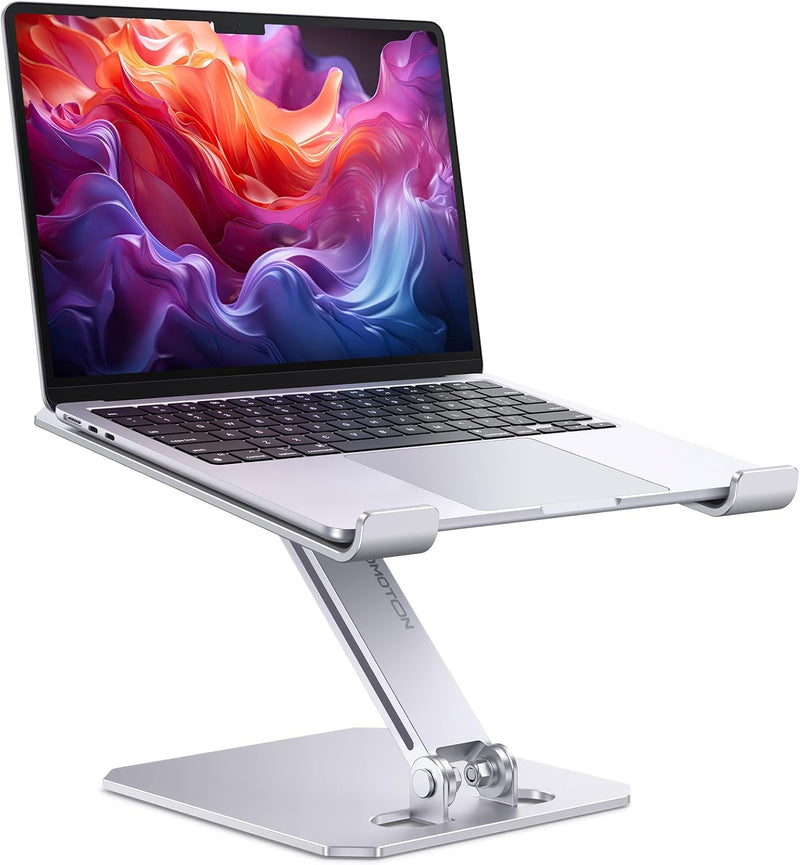 OMOTON Laptop Ständer Höhenverstellbar, Ergonomischer Aluminium Faltbarer Notebook Ständer, Laptop H