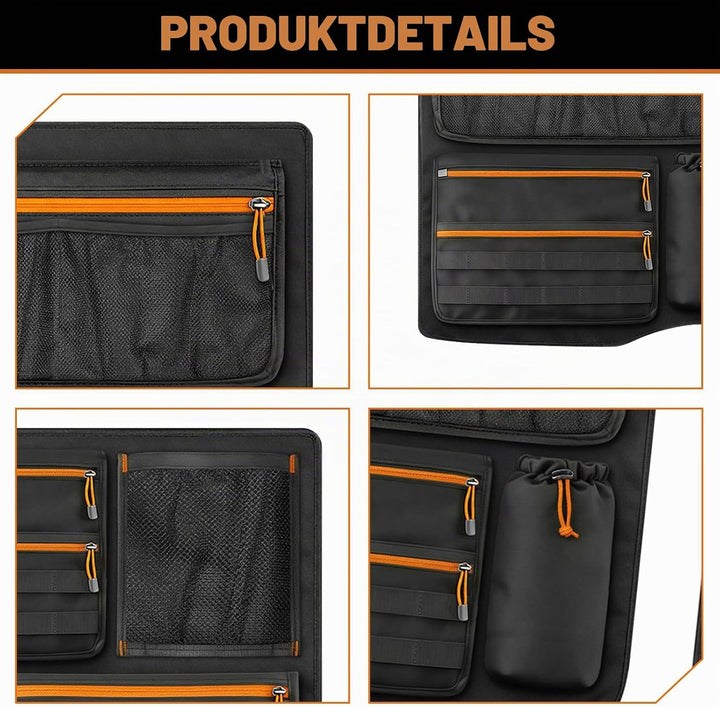 2PCS Scheunentor Aufbewahrungsorganizer kompatibel mit Ford Transit Custom 2006-2023, Taschen-Organi