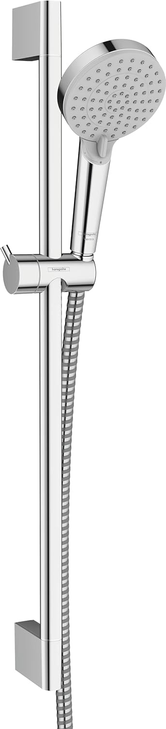 hansgrohe Duschset Vernis Blend, Duschkopf wassersparend mit Duschschlauch und Duschstange 0,65m, Ha