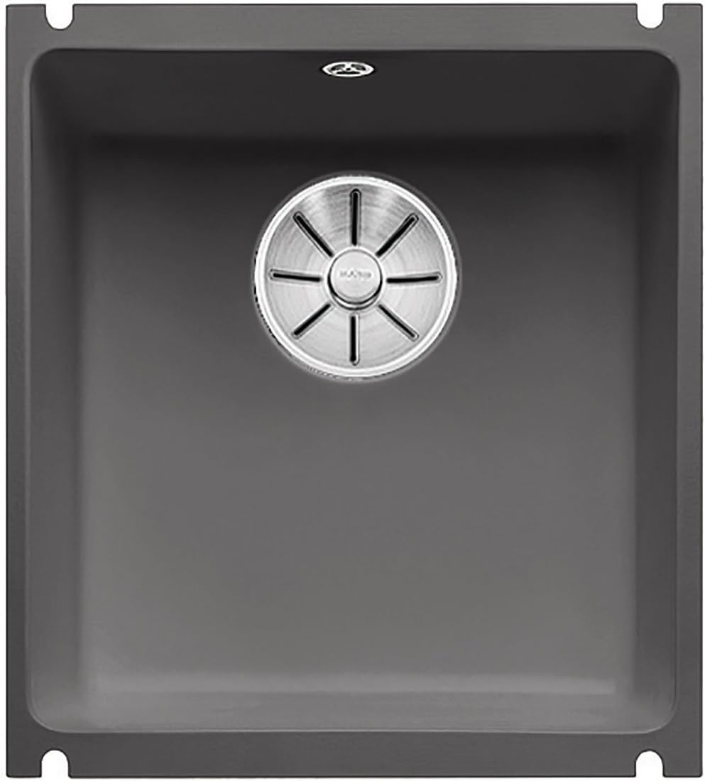 BLANCO SUBLINE 375-U | Keramik basalt | Einbauart: Unterbau | für 45 cm breite Unterschränke | Gross