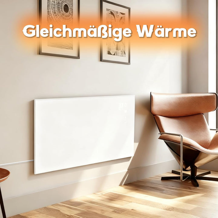 Infrarot Wandheizung Infrarotheizung Thermostat - Standgerät Heizung Wandmontage 450W Fernbedienung