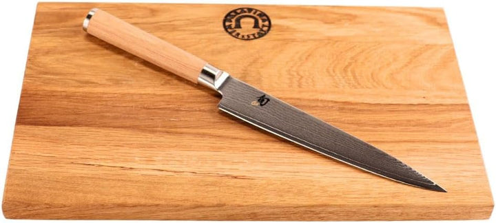KAI Shun Classic White Set – Allzweckmesser DM-0701W 15 cm, Damastmesser VG10, japanisches Messer ul