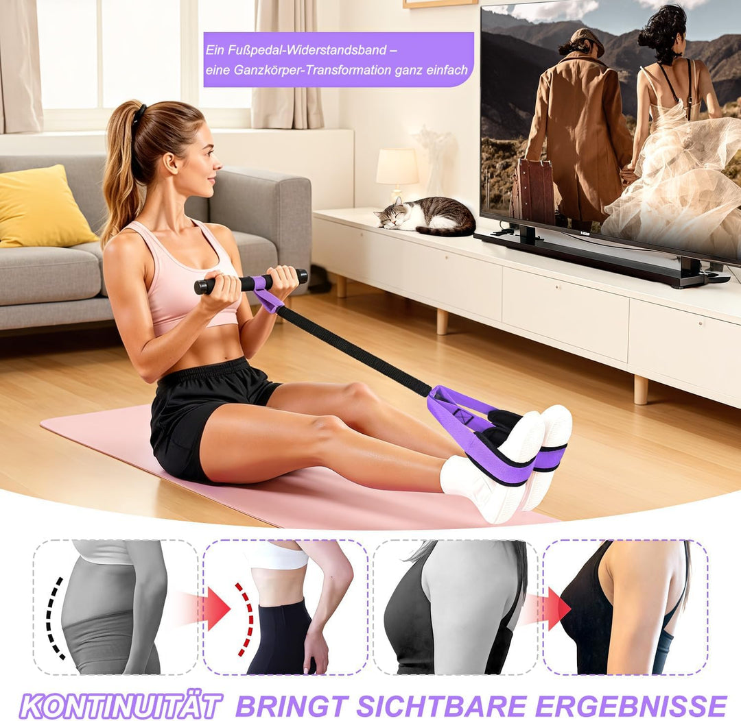 Neues Modell Bauchtrainer, Bruchfest Fusspedal Trainer, Bauchtrainer für Zuhause Maximale Belastbark