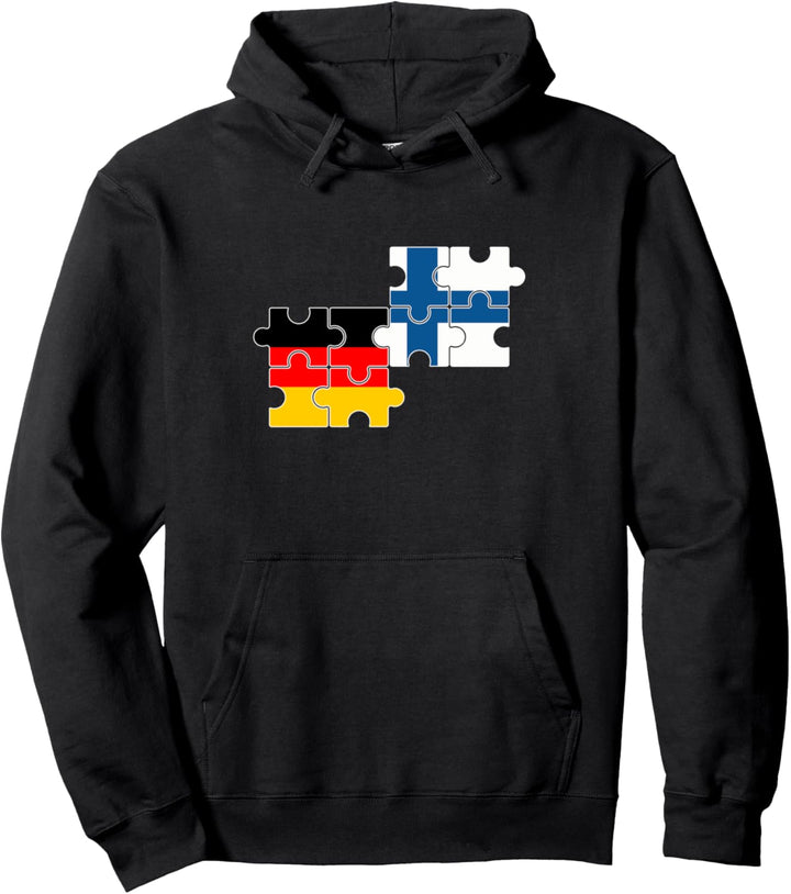 Finnland Deutschland Flagge Deutsch Finne Pullover Hoodie