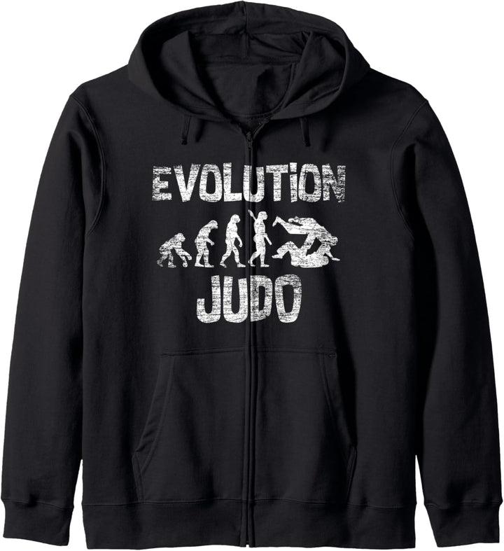 Tolles Judo Kampfsport Evolution Kapuzenjacke