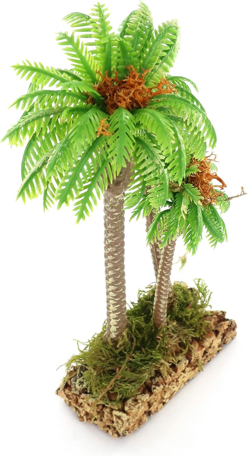 BERTONI Dreifachpalme aus Holz, Mehrfarbig, Einheitsgrösse