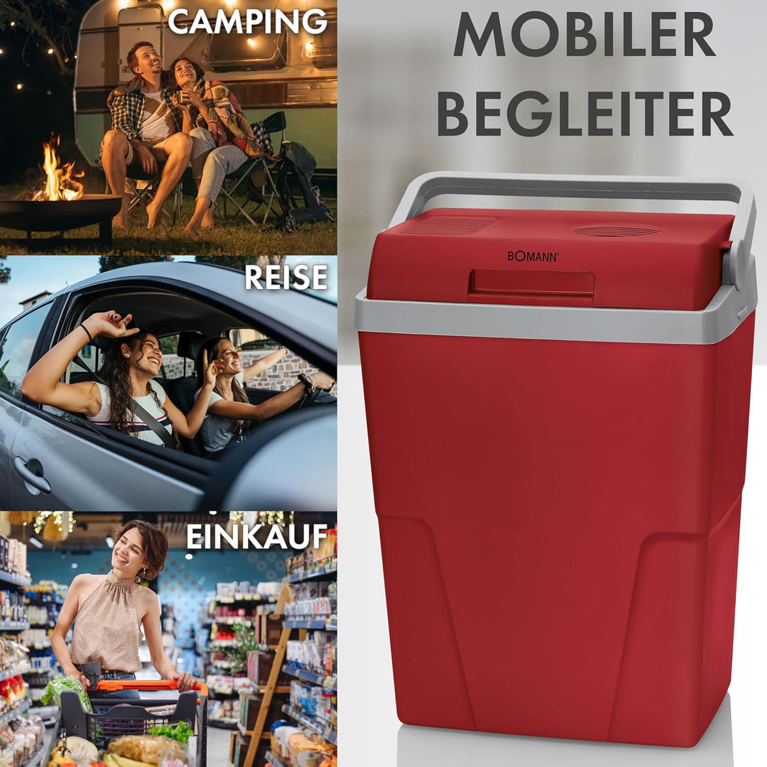 Bomann® Kühlbox | elektrische Kühlbox für Auto und Camping | Kühlbox mit 22L Fassungsvermögen | Kühl