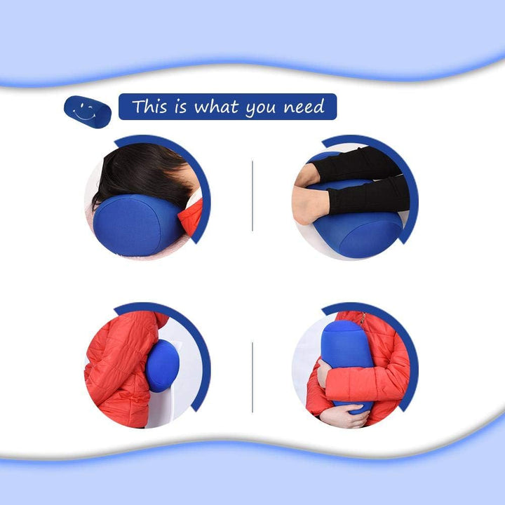 Zerodis Cylindrical Pillow Waschbar Extrem Bequem Roll Pillow Rund Cervical Neck Zurück Stützkissen