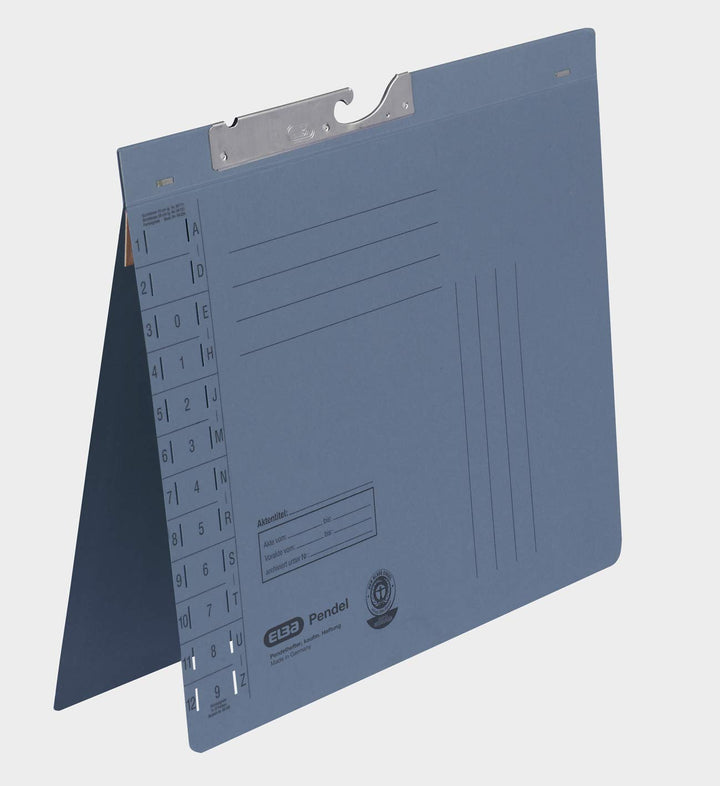 ELBA Pendelhefter, Manila-Karton, blau, 50er Pack blau Amtsheftung, blau Amtsheftung