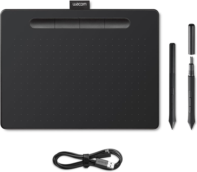 Wacom Intuos Medium Zeichentablett - Tablet zum Zeichnen & zur Fotobearbeitung mit druckempfindliche