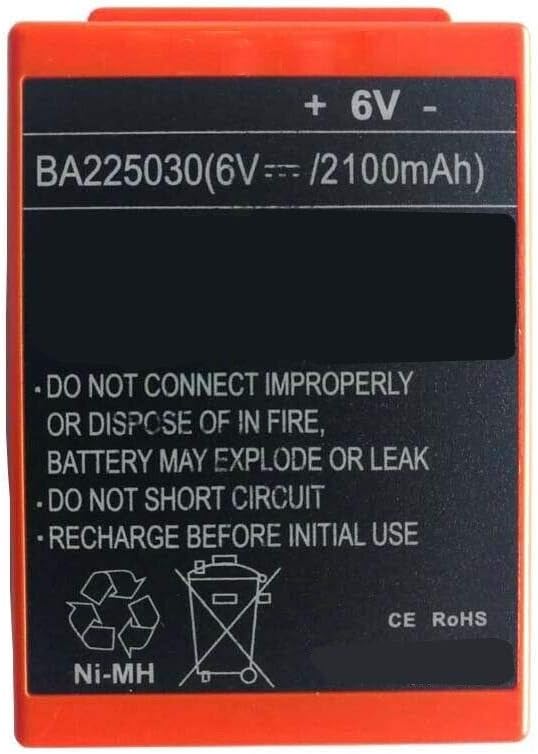 Ersatz Akku Kompatibel mit HBC FUB05AA FUB5AA FUB05XL BA225030 005-01-00615 6V,2100mAh