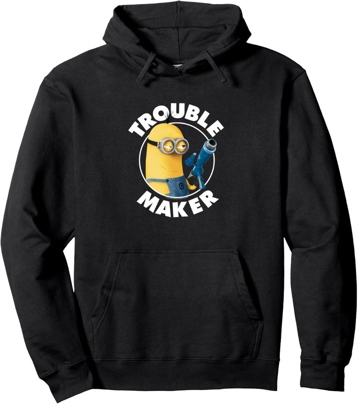 Despicable Me Minions Tim Troublemaker White Text Pullover Hoodie