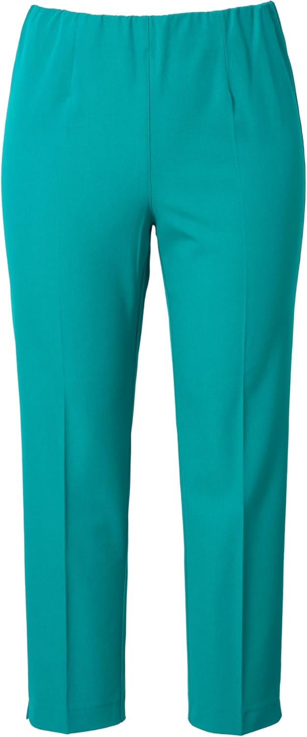Ulla Popken Damen grosse Grössen Übergrössen Plus Size 7/8-Hose, schmales Bein, Elastikbund 816780 4