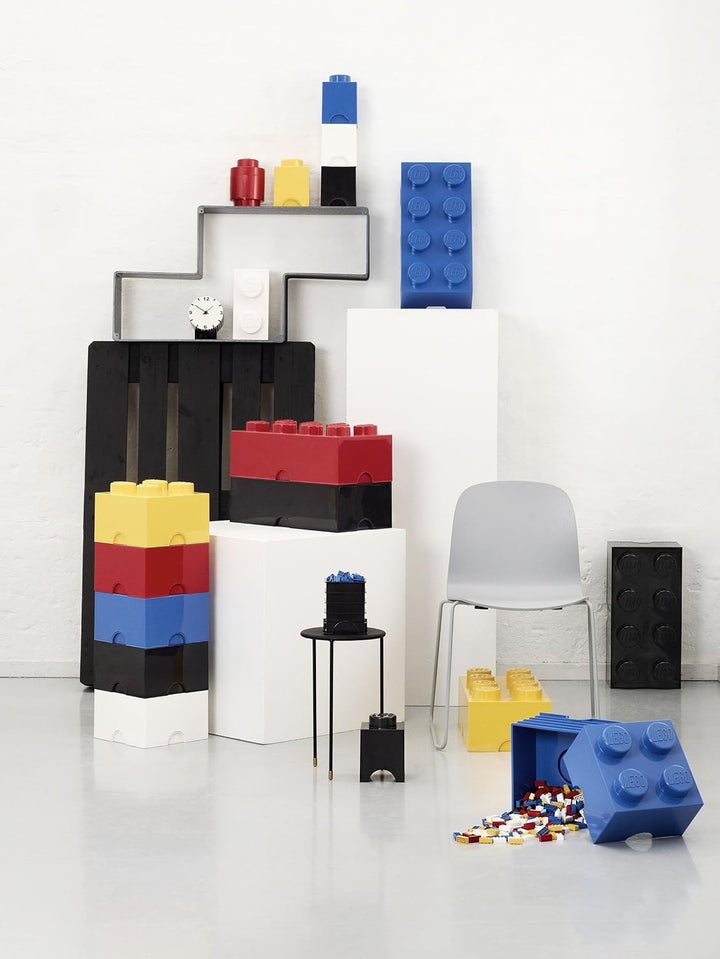 LEGO Aufbewahrungsstein Multi-Pack L, Stapelbare Aufbewahrungsboxen, 4er-Set Mehrfarbig Single, Mehr