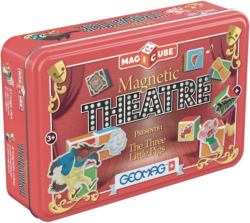 Geomag Magicube 150 Magnetic Theatre - 8 Magnetwürfel und 31 Magic-Clips - Konstruktionsspielzeug, B