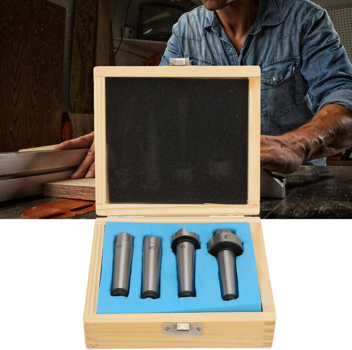 4 Stücke MT1/MT2-Drehmaschinen-Drehbecher-Mittelset für Holzbearbeitungsmaschinen(MT2)